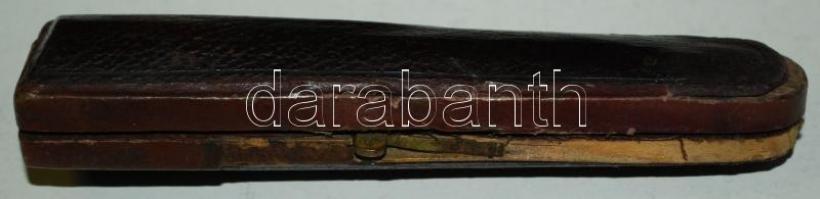 ~1930 Dekoratív faragott fa szipka eredetei dobozában