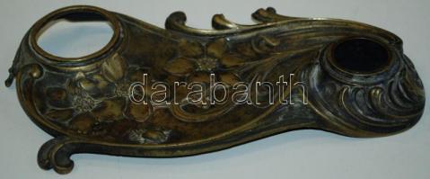 Dekoratív réz asztali tintatartó betét nélkül 24x13cm