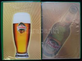 "Polgári Serfőző Kőbánya" feliratú 0,55l-es sörös üveg 30cm + műanyag Dreher étlap tartó m...