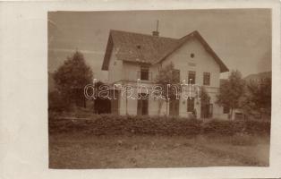 Visóvölgy railway station, real photo