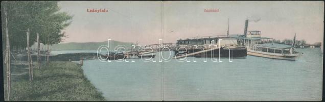 Leányfalu hajókikötő panoramacard