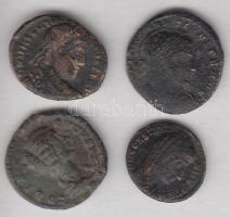Római Birodalom 4db bronzpénz T:vegyes