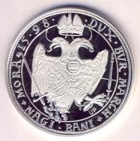 Magyar tallérok utánveretben "Rudolf Tallérja 1598." Ag (0,999) 20g T:PP csak 2000db!