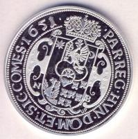 Magyar tallérok utánveretben "II. Rákóczi György Tallérja 1651." Ag (0,999) 20g T:PP csak 2000db!!