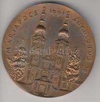 Tóth Sándor (1933-) 1991. "II. János Pál Pápa Magyarországon 1991 Avgvsztvs" aranyozott Br...