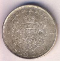 Románia 1942. 200L Ag (3x) T:2-,3 Romania 1942. 200 Lei Ag (3x) C:VF,F