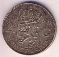 Hollandia 1959. 2 1/2G Ag "Julianna" T:2- Netherlands 1959. 2 1/2 Gulden Ag "Juliana" C:VF