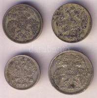 Oroszország 1908. 15k Ag + 1912. 10k Ag + 1914. 15k Ag (2x) + 1915. 20k Ag T:2/2-,2-
Russia 1908. 15...