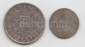 Ausztria 1869. 10Kr Ag T:5 + 1926. 1Sch Ag T:2-
Austria 1869. 10 Kreuzer Ag C:Pr + 1926. 1 Schilling...