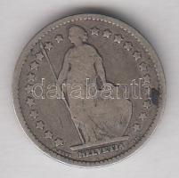 Svájc 1876. 1Fr Ag T:3 Switzerland 1876. 1 Franc Ag C:F