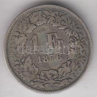 Svájc 1876. 1Fr Ag T:3
Switzerland 1876. 1 Franc Ag C:F