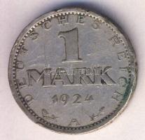 Német Birodalom/Weimari Köztársaság 1924A 1M Ag T:3 Weimar Republic 1924A 1 Mark Ag C:F