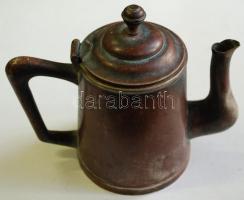 Cca 1900 alpakka kávés  kicsi kancsó, Esplanade (hotel) felirattal, m:12 cm