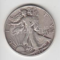 Amerikai Egyesült Államok 1942. 1/2$ Ag "Walking Liberty" T:2- USA 1942. 1/2 Dollar Ag "Walking Liberty " C:VF