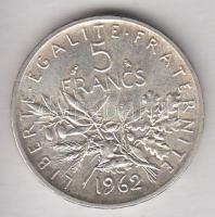 Franciaország 1962. 5Fr Ag T:2
France 1962. 5 Francs Ag C:XF