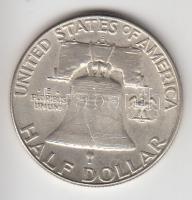Amerikai Egyesült Államok 1963. 1/2$ Ag "Franklin" T:2-
USA 1963. 1/2 Dollar Ag "Fran...