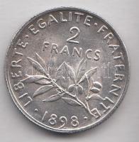 Franciaország 1898. 2Fr Ag T:2
France 1898. 2 Francs Ag C:XF