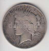 Amerikai Egyesült Államok 1922. 1$ Ag "Peace" T:3- USA 1922. 1 Dollar Ag "Peace" C:VG