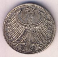 NSZK 1964J 5M Ag T:2-
GFR 1964J 5 Mark Ag C:VF