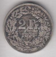 Svájc 1874B 2Fr Ag T:3
Switzerland 1874B 2 Franc Ag C:F