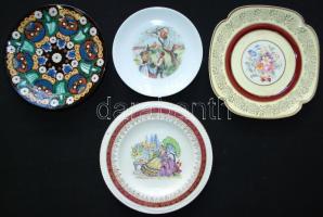 Külföldi porcelán, kerámia tétel: Bavaria, Pareek, Thoune, Longton, tányérok, hibátlanok, jelzettek m:20 cm