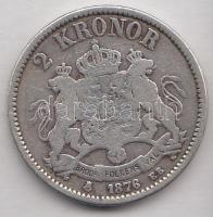 Svédország 1876EB 2K Ag "II. Oszkár" T:3
Sweden 1876EB 2 Kronor Ag "Oscar II" C:...