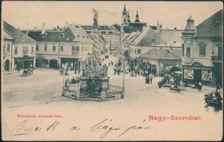 Nagyszombat Ferenc József square, shops (EK)