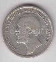 Svédország 1898. 1K Ag "II. Oszkár" T:3 Sweden 1898. 1 Krona Ag "Oscar II" C:F