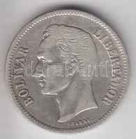 Venezuela 1936. 2B Ag T:2-/3 Venezuela 1936. 2 Bolivares Ag C:VF/F