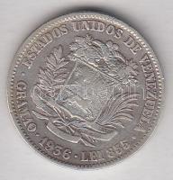 Venezuela 1936. 2B Ag T:2-/3
Venezuela 1936. 2 Bolivares Ag C:VF/F