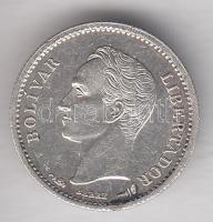 Venezuela 1900. 1/4B Ag T:2 Venezuela 1900. 1/4 Bolivar Ag C:XF