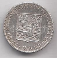 Venezuela 1876A 5c Ag T:2-
Venezuela 1876A 5 Centavos Ag C:VF