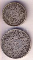 Marokkó 1953. 100Fr Ag (2x) + 200Fr Ag "V. Mohamed" T:2-,3
Morocco 1953. 100 Francs Ag (2x...