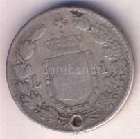 Olaszország 1887. 1L Ag "I. Umberto" T:3 Ly. Italy 1887. 1 Lira Ag "Umberto I" C:F Ly.