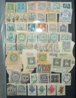 Illetékbélyeg összeállítás 1 berakólap mindkét oldalán, kivágásokkal