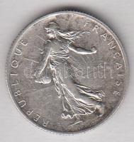 Franciaország 1915. 2Fr Ag T:2 France 1915. 2 Francs Ag C:XF