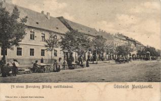Munkács Main square, the birth house of Munkácsy Mihály