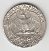 Amerikai Egyesült Államok 1962D 1/4$ Ag "Washington" T:2-
USA 1962D 1/4 Dollar Ag "Wa...