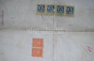 1922 Budapesti pala és cserépfedő, kútcsináló, és kályhás ipartestület: Kútcsináló dekoratív litho b...