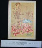 Simon Ágoston, Kócos Pista újra Pesten. Képes kiadvány. egy lap kijár. Gyermekeknek szóló verse propaganda kiadvány az újjáépülő Budapestről