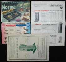 cca 1910 3 db kályhareklám, prospektus