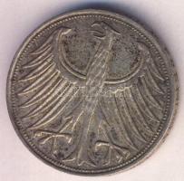 NSZK 1964J 5M Ag T:3
GFR 1964J 5 Mark Ag C:F