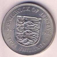 Jersey 1966. 5Sh T:2 Jersey 1966. 5 Shillings C:XF