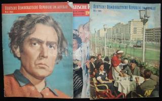 1953 NDK nagyalakú képes propaganda újság 5 db / Propaganda magazine 5 pieces