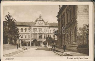 Kaposvár 10 db-os leporello képeslap füzet a 30-as évekből