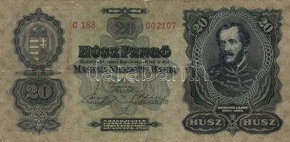 1930. 20P + 100P + 1932. 50P + 1941. 20P + 1945. 500P + 1000P bélyeggel + 10.000P bélyeggel + 10.000.000P + 1946. 100.000.000P + 1.000.000.000P + 10.000MP + 100.000MP + 1.000.000MP + 100.000.000MP + 1.000.000.000MP T:I-,II,II-,III