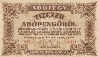 1946. 10.000BP + 100.000BP + 10.000.000BP + 10.000AP + 50.000AP + 100.000AP T:I-,II