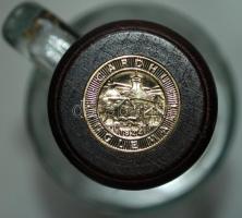 Nagy régi üvegtétel: 5db mindegyik eredeti dugóval, magyar, német