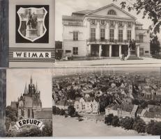 Erfurt és Weimar 2 modern képeslapfüzet (1964)