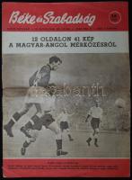 1953 Béke és szabadság c. lap különszáma a 6:3-as meccs képeivel.